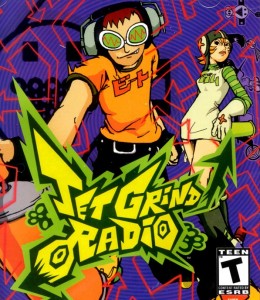 Sega's Jet Grind Radio on the Dreamcast comprises of radical rollerblading dudes and dudettes zooming around the futuristic city Tokyo-to spraying walls to defeat proponents of an  oppressive and corrupt government. 